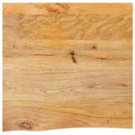 vidaXL Dessus de table à bord vivant 80x80x2 5 cm bois massif manguier