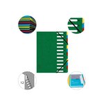 Trieur Harmonika, A4, 12 compartiments, vert EXACOMPTA