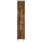 vidaXL Ensemble de Meubles 2 Pièces Chêne fumé 66 x 34 5 x 95 cm