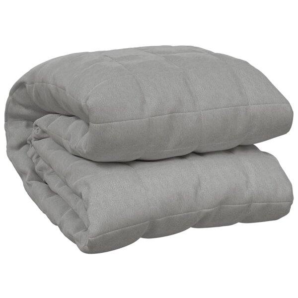 vidaXL Couverture lestée Gris 200x200 cm 13 kg Tissu