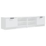 vidaXL Meubles TV 2 Pièces Blanc 80x35x36 5 cm Bois d'ingénierie