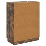 vidaXL Buffet Chêne fumé 66 x 34 5 x 87 cm Bois d'ingénierie