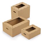Caisse carton pour livraison des produits de consommation raja 40x30x35 (lot de 15)