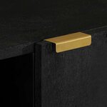 vidaXL Buffet noir 90x33x75 cm bois d'ingénierie