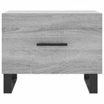 vidaXL Table basse Sonoma gris 50x50x40 cm Bois d'ingénierie
