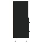 vidaXL Buffet Noir 34 5x34x90 cm Bois d'ingénierie