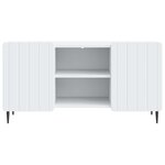 vidaXL Meuble TV Blanc 102 x 34 5 x 52 cm Bois d'ingénierie