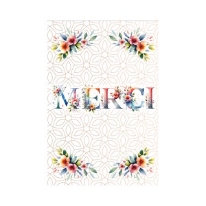 Carte De Voeux - Évènement de La Vie - Merci