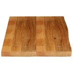 vidaXL Dessus de table à bord vivant 100x60x2 5cm bois massif manguier