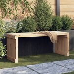 vidaXL Banc de jardin extensible 212 5x40 5x45 cm bois massif de pin