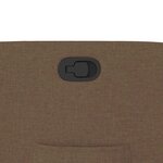 vidaXL Fauteuil inclinable Marron Tissu