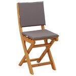 vidaXL Chaises de bistrot d'extérieur 8 Pièces Gris foncé 38 x 46 x 85 cm