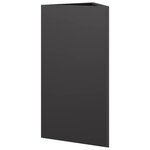 vidaXL Jardinière noir triangulaire 40x34 5x70 cm acier