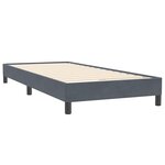 vidaXL Sommier à lattes de lit sans matelas gris foncé 80x220 cm