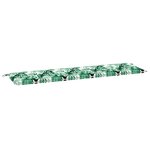 vidaXL Coussin de banc de jardin Vert 180 x 50 x 4 cm Tissu Oxford