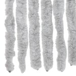 vidaXL Rideau anti-mouches gris 56x200 cm chenille