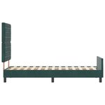 Cadre de lit vidaXL Vert foncé 80x200 cm Velours