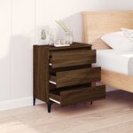 vidaXL Buffet Chêne marron 60x35x70 cm Bois d'ingénierie