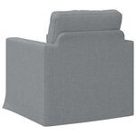vidaXL Canapé Gris clair 78 x 78 x 80 cm tissu