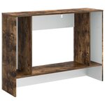 vidaXL Table console Chêne Fumé 101 x 29 x 74 cm Bois d’ingénierie