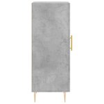 vidaXL Buffet Gris béton 34 5x34x90 cm Bois d'ingénierie