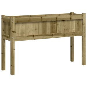 vidaXL Jardinière avec pieds 110x31x70 cm bois de pin imprégné