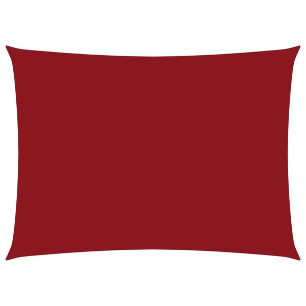 vidaXL Voile de parasol Tissu Oxford rectangulaire 3x5 m Rouge