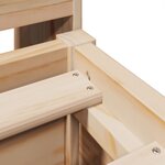 vidaXL Cadre de lit sans matelas 135x190 cm bois de pin massif
