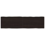 vidaXL Dessus de table bois massif traité bordure assortie