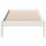 vidaXL Cadre de lit extra long sans matelas 80x220 cm bois massif pin