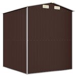 vidaXL Abri de jardin Marron foncé 192x191x223 cm Acier galvanisé