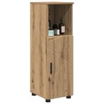 vidaXL Cabinet de salle de bain Chêne artisanal 30 x 35 x 95 cm