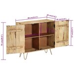 vidaXL Buffet 80x30x75 cm Bois de manguier solide