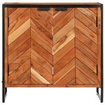 vidaXL Armoire à chaussures 67x38x65 cm bois d'acacia massif