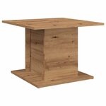 vidaXL Table basse chêne artisanal 55 5x55 5x40 cm bois d'ingénierie