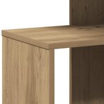 vidaXL Table d'appoint chêne artisanal 36x30x56 cm bois d'ingénierie