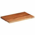 vidaXL Dessus de table 50x20x2 5 cm rectangulaire bois massif d'acacia