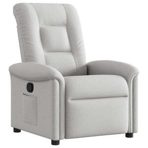 vidaXL Fauteuil inclinable gris nuage tissu