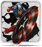 Pièce de monnaie en Argent 3 Dollars g 62.2 (2 oz) Millésime 2025 Smash CAPTAIN AMERICA