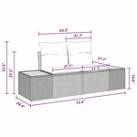 vidaXL Ensemble de canapé de jardin 10 Pièces Noir Poly rotin