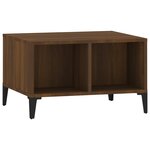 vidaXL Table basse Chêne marron 60x50x36 5 cm Bois d'ingénierie