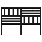 vidaXL Tête de lit Noir 146x4x100 cm Bois massif de pin