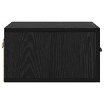 vidaXL Cabinet de chevet Chêne noir 35 x 35 x 20 cm Bois d'ingénierie