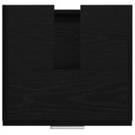 vidaXL Meuble Sous Évier Chêne noir 40 x 37 x 59 cm Bois d'ingénierie