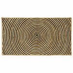 vidaXL Tapis Naturel et Noir 60 x 110 cm Jute