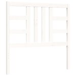 vidaXL Cadre de lit sans matelas blanc 100x200 cm bois de pin massif