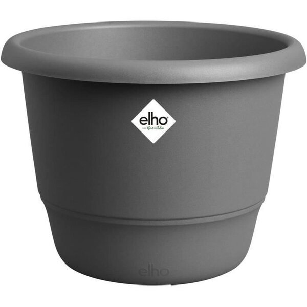 Pot de fleurs Amiga Rond 40 - Noir Ø 39 x hauteur 29 cm - Extérieur 100 recyclé