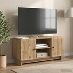 vidaXL Meuble TV 102 x 34 5 x 50 cm Chêne artisanal Bois d'ingénierie