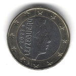 1 euro Luxembourg face commune 2023.