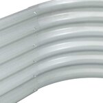 vidaXL Lit surélevé de jardin 240x80x44 cm Acier galvanisé Argenté